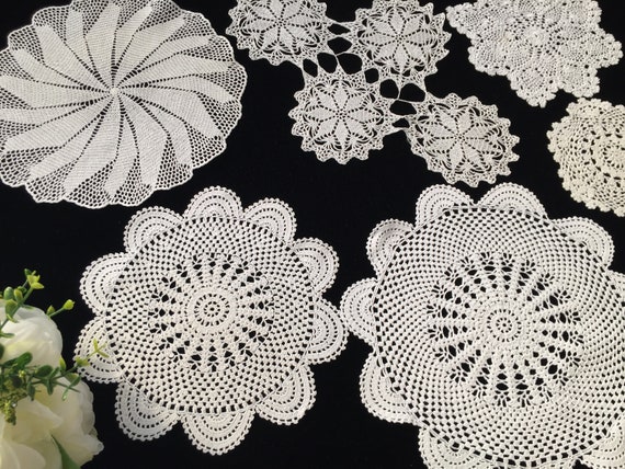 Lace fabric on sale doilies bulk