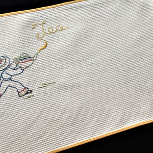 Embroidered Traditional Breakfast Placemat - &quot;Mexican Tea&quot;