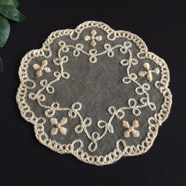 Vintage Net Lace Etsy