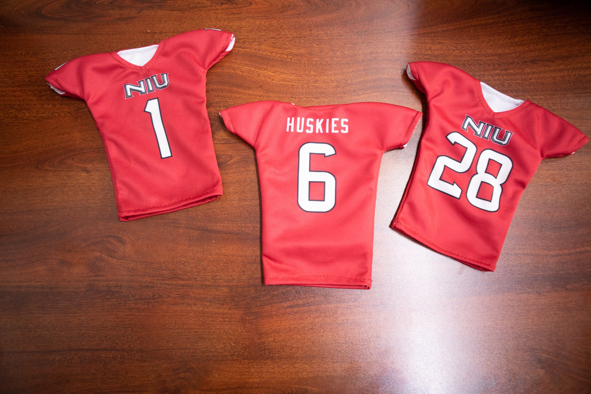 NIU Miniature Football Jersey Stand Custom Football Etsy