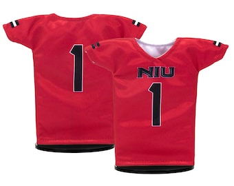 NIU Football #1 Miniature Sports Jersey, NIU Gift, NIU Huskies Gift - Great Father's Day Gift or Groomsmen Gift!