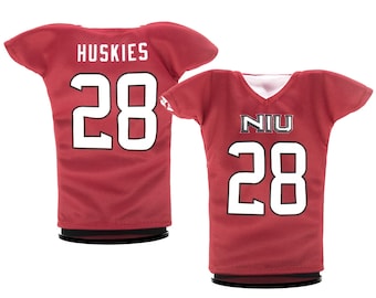NIU Football #28 Miniature Sports Jersey, NIU Gift, NIU Huskies Gift - Great Father's Day Gift or Groomsmen Gift!