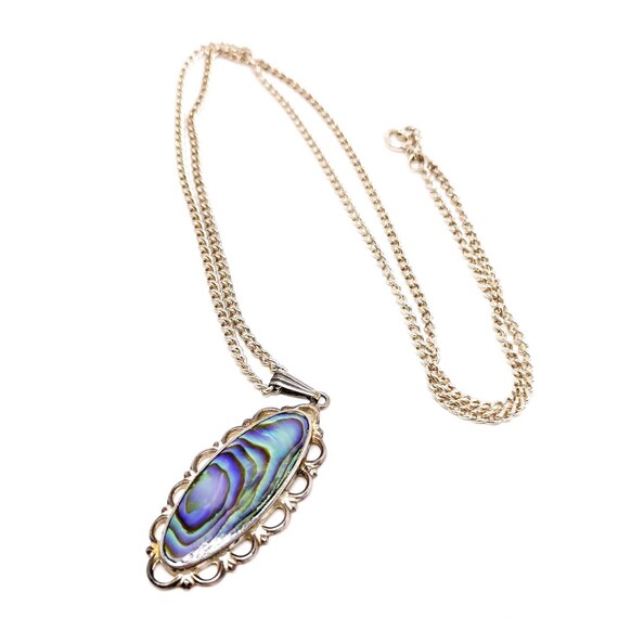 ATAASHA abalone shell pendant necklace. Sterling … - image 2