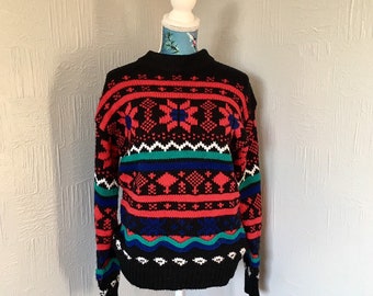 Vintage 1980s Knitted Jumper by Stefano 