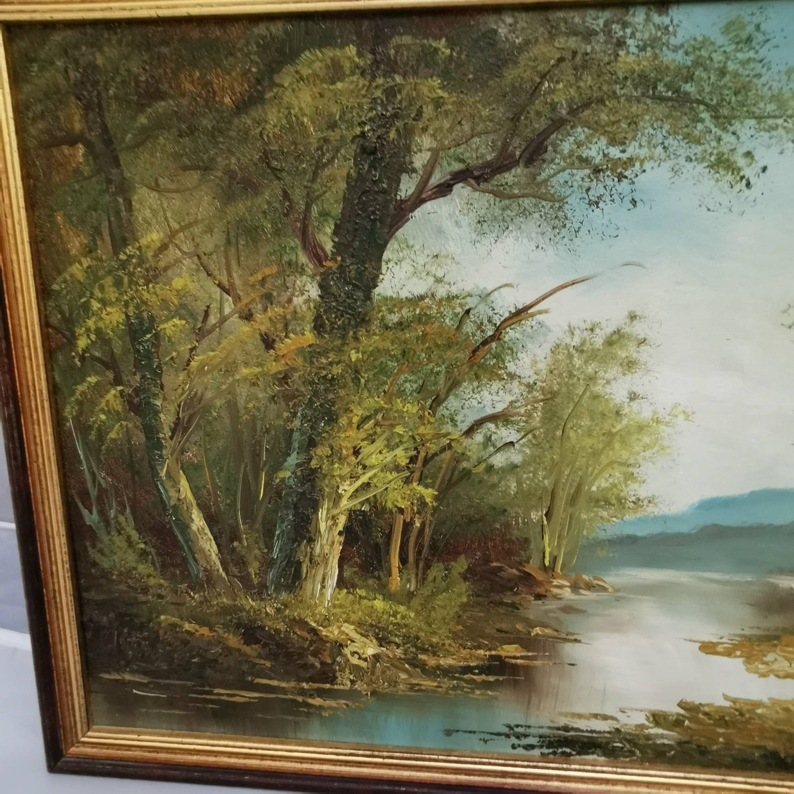 Origional Oil Painting by C. Inness. British Woodland Etsy