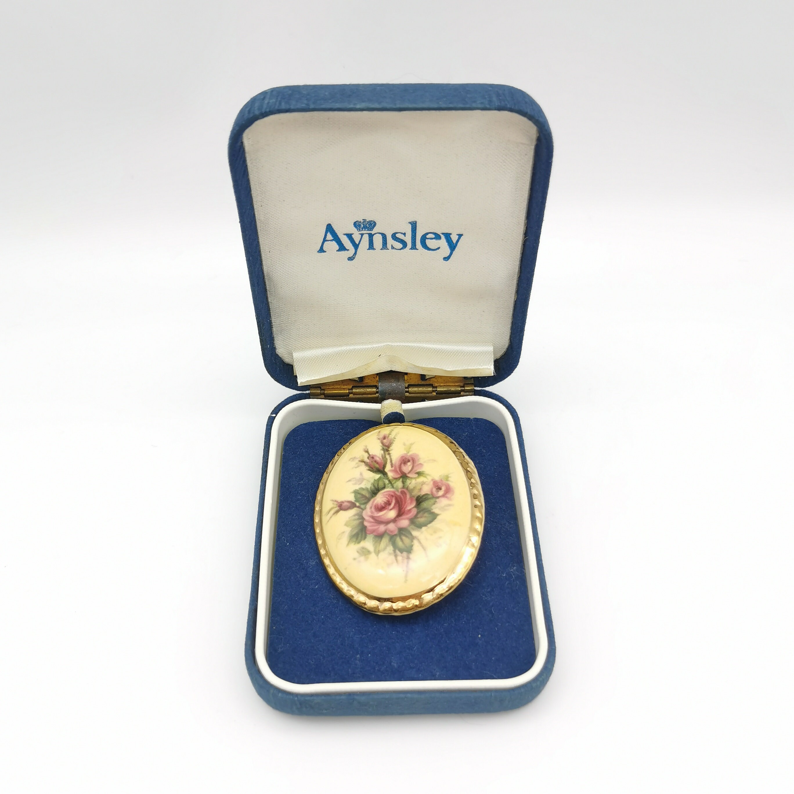 Vintage Aynsley Fine Bone China Brooch Floral Design Boxed Etsy UK