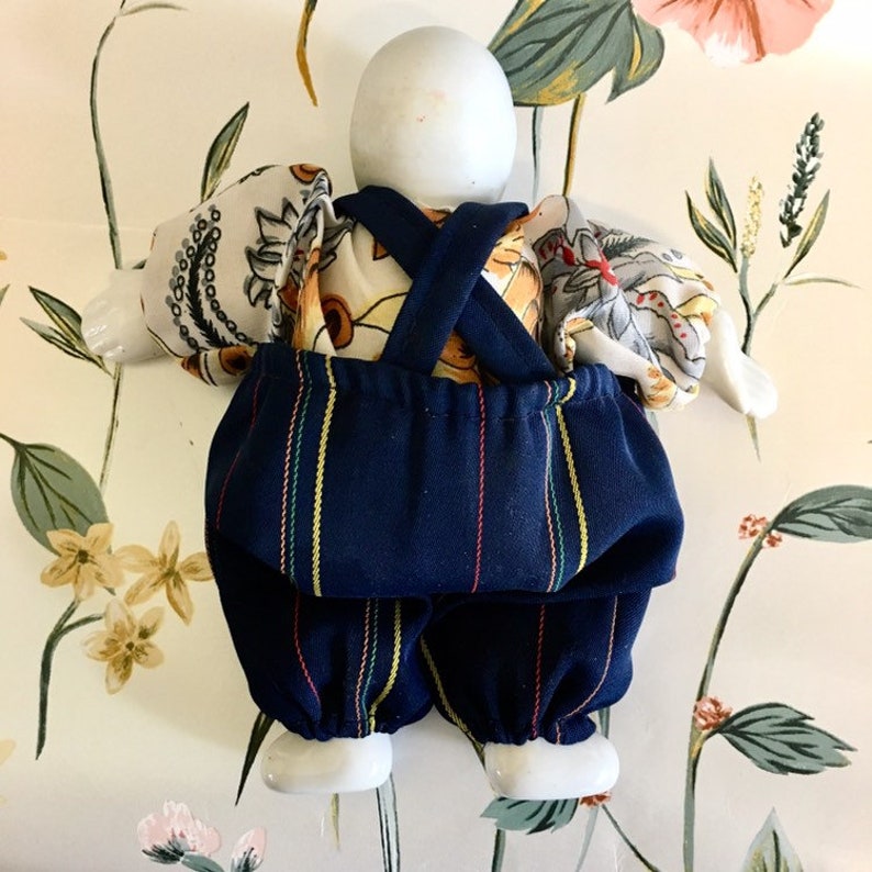 Vintage porcelain doll. Bean bag body. Clown ornament. Old Etsy