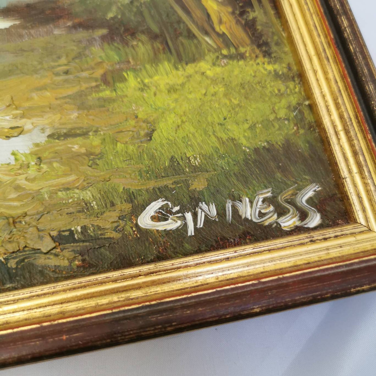 Origional Oil Painting by C. Inness. British Woodland Etsy