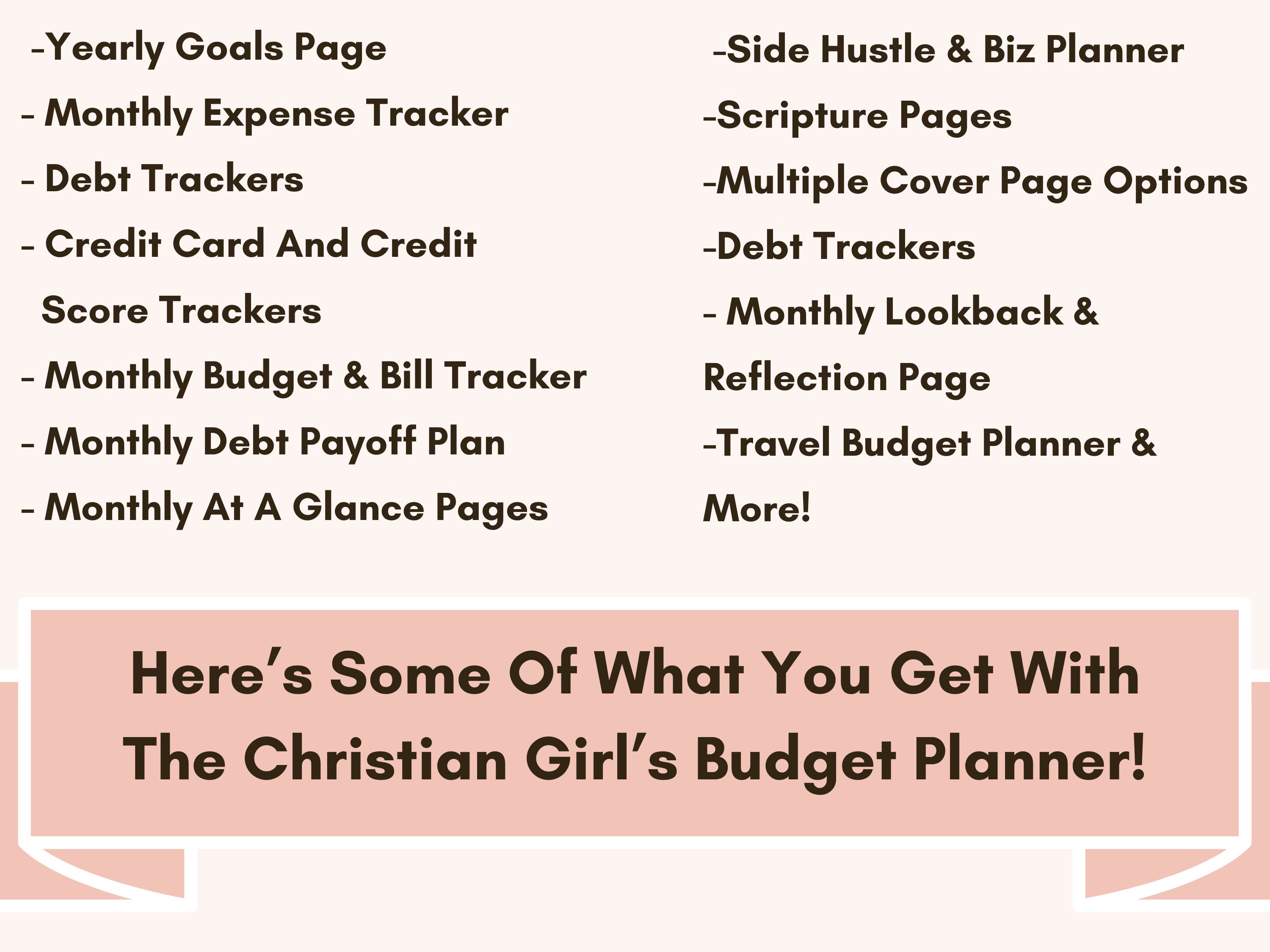 Christian Budget Planner Budget Template Expense