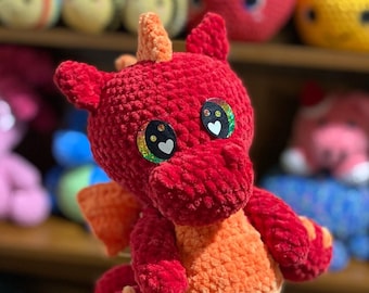 Crochet Pattern // Crochet Dragon Pattern // Amigurumi Dragon Pattern // Instant PDF Download // Crochet PDF Pattern