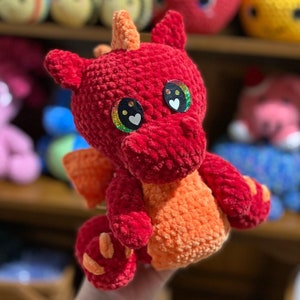 Crochet Pattern // Crochet Dragon Pattern // Amigurumi Dragon Pattern // Instant PDF Download // Crochet PDF Pattern