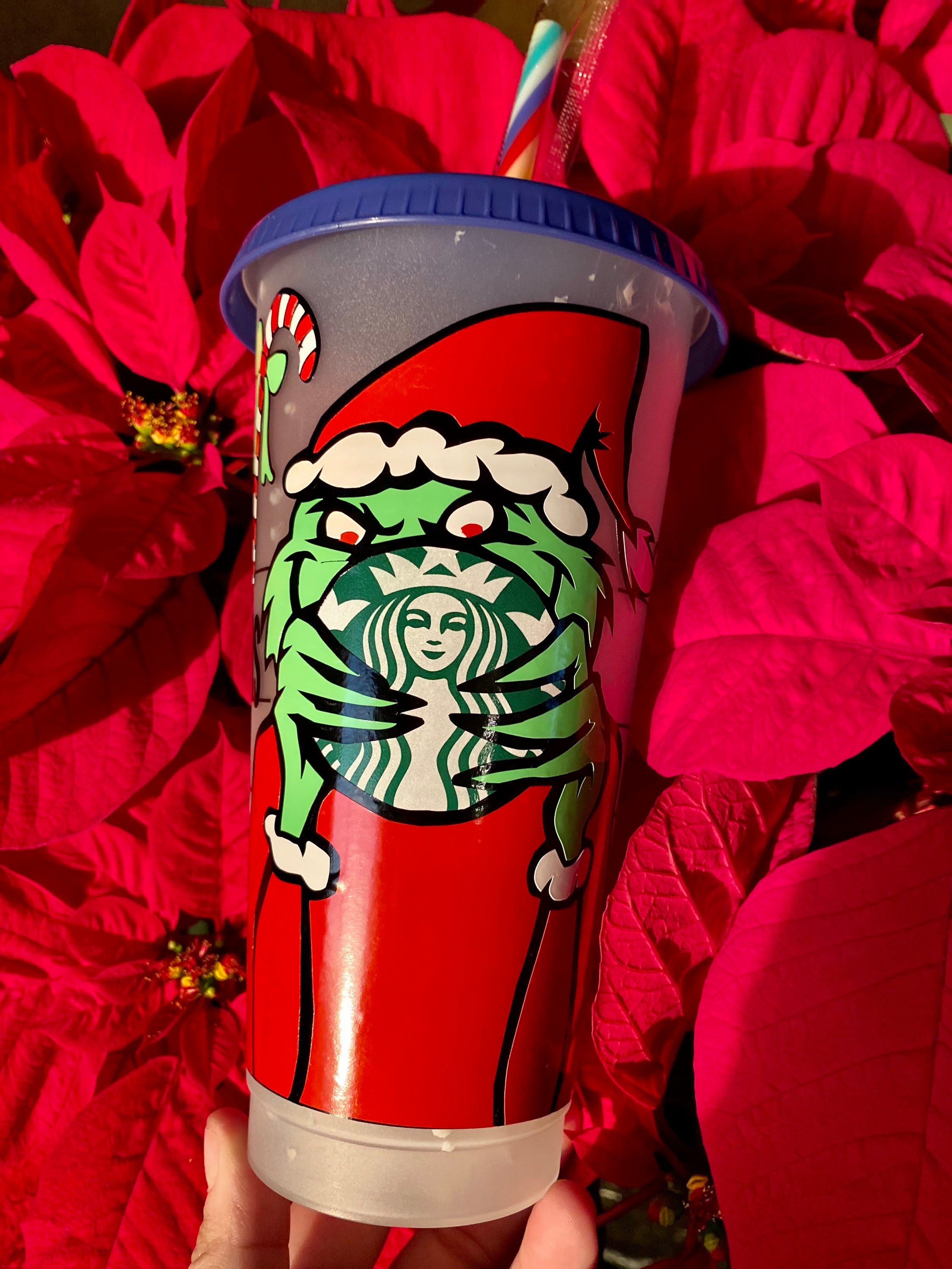 The Grinch Starbucks Cup Grinchmas Tumbler Christmas Gifts | Etsy