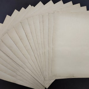 10 pcs  Of Old Paper,Indian Vintage Paper,( OP607)  Old indian paper, blankAged paper for making painting, drawing, paper for artist