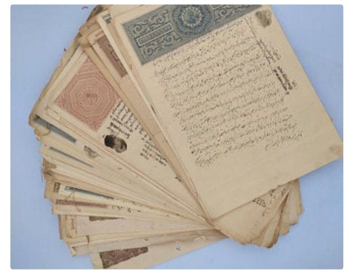 Set of 5 0r 10 Rare Old Court Stamp Paper of Govt. of India