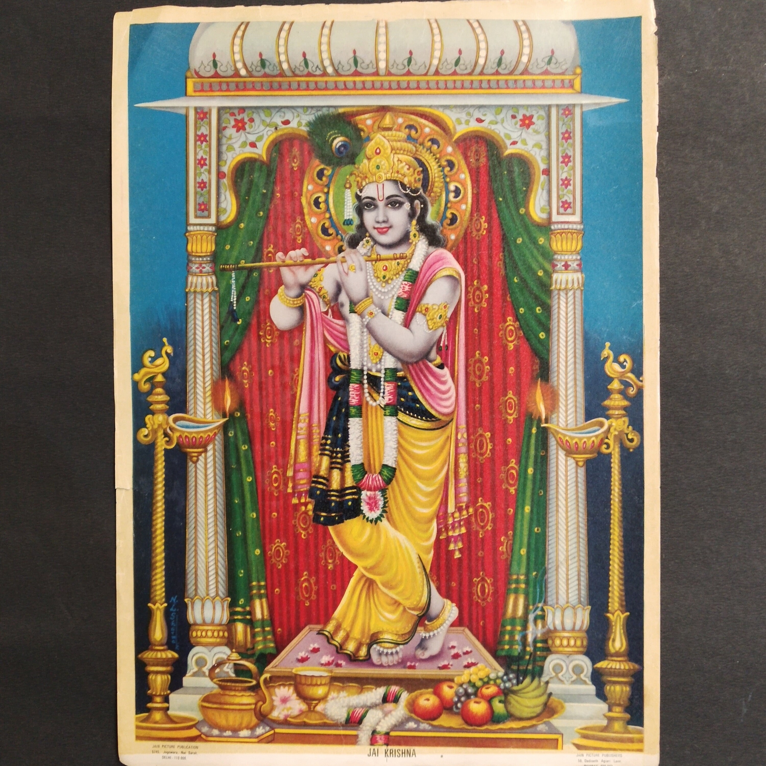 Printed God Vintage Indian Religious God Prints on Paper From 1920s - Etsy
