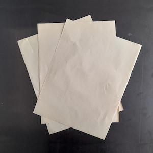 Set von 10 echten alten, leeren antiken Papieren ( OP805 ) zum Skizzieren, Zeichnen und Künstlerischen Gebrauch, alte Vintage Papiere, alte Papiere