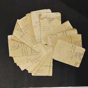 Set di 5 pagine Vecchia carta scritta a mano da AAMER, Jaipur 300 anni carte più vecchi,Carta scritta indiana carta d'epoca, carta antica
