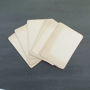 Vintage indio hecho a mano 200 gsm bordes redondos papeles en blanco conjunto de 5 papeles para dibujar y dibujar de 1950 / papeles en blanco vintage
