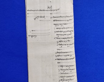 10 page Indian  Hemp paper ( OPW421 ), Old  Records, Paper Ephemera, vintage ephemera, unusual paper, antique