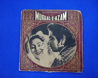 MUGHAL-E-AZAM  vinyl Phonograph Record 11.5 inch, From 1970 s, Excellent condition