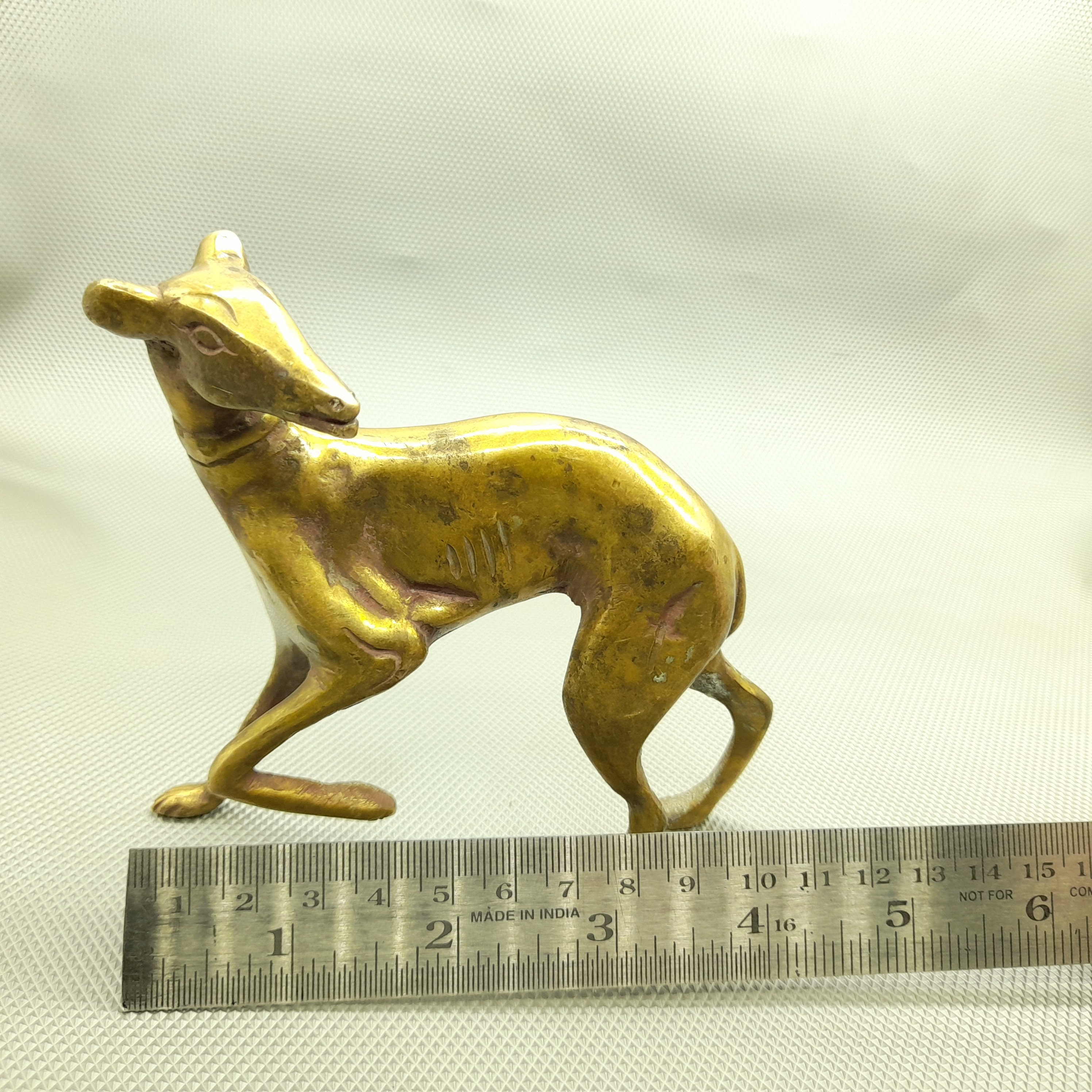 Antique Indian Hound Dog Vintage Brass Statue of From 1950s / Etsy