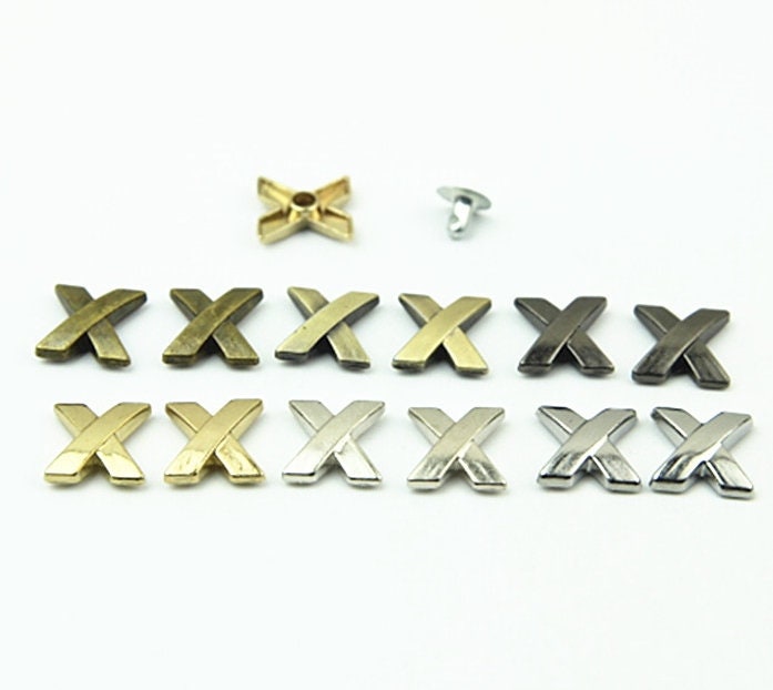 Square Screw Rivets/Purse Feet - 13mm x 13mm - Package of Six – bringberry  Handbag Hardware and Designs
