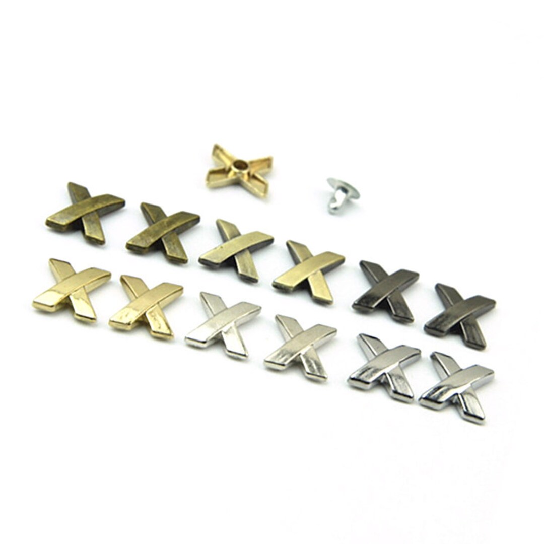 Square Screw Rivets/Purse Feet - 13mm x 13mm - Package of Six – bringberry Handbag  Hardware and Designs