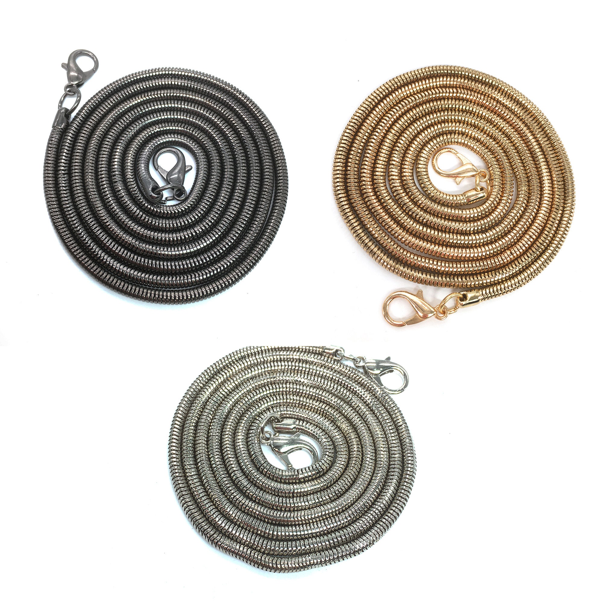 120cm Bag Parts Accessories Chains Silver Belt Hardware Handbag Accessory  Metal Alloy Bag Chain Strap for Women Bags Belt Straps