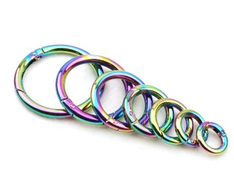 4 Colors 5/8 in Leather Handbag Purse Strap Silver Chains w/Round Snap Rings 4 Colors 5/8 in Leather Handbag Purse Strap Silver Chains w/Round Snap Rings