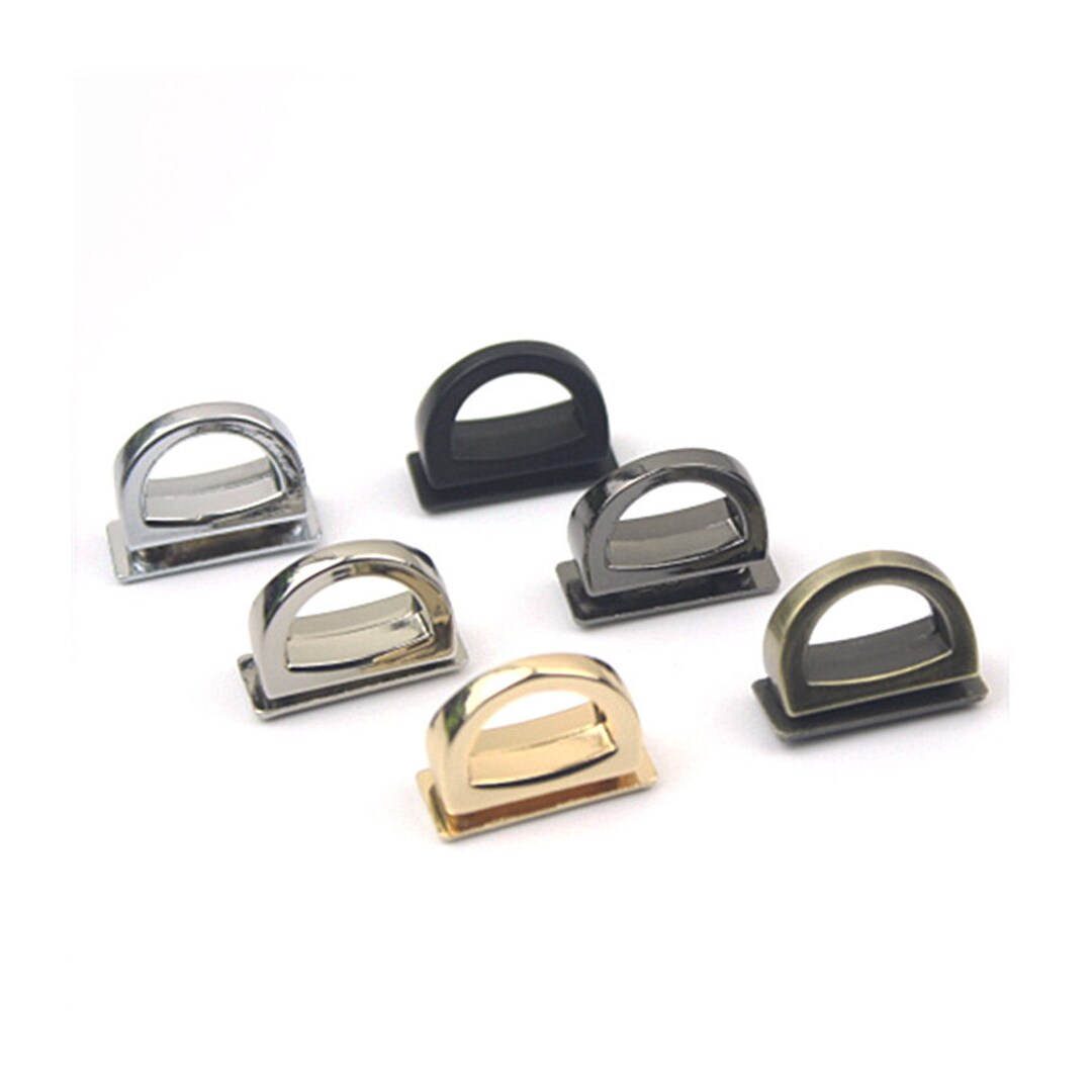 2pcs Strap Handles Connector 5/8 Inch 15mm Metal Purse Bag Handbag