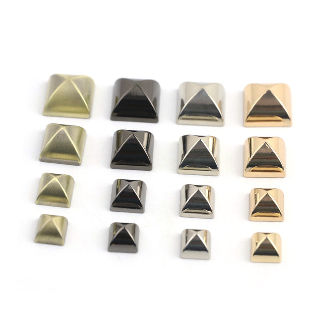 T-Pyramid Screw Rivets / Purse Feet - Medium Square - 15mm x 15mm
