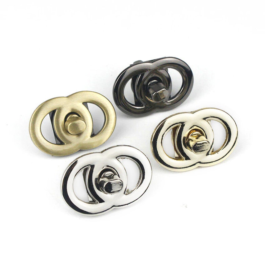 Chanel Silver Turnlock Earrings - PXL2459