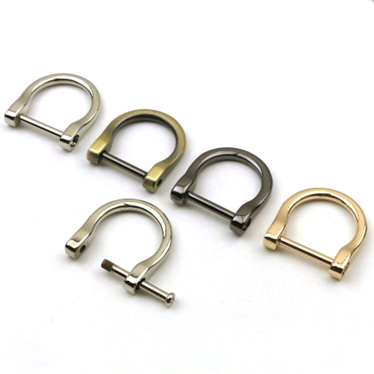 WADORN 8 Sets Metal Belt Webbing Strap Buckles, 4 Colors Alloy