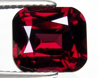 4.66 Ct Exquisite Cushion Custom Cut Natural Almandine Garnet Loose Gemstone