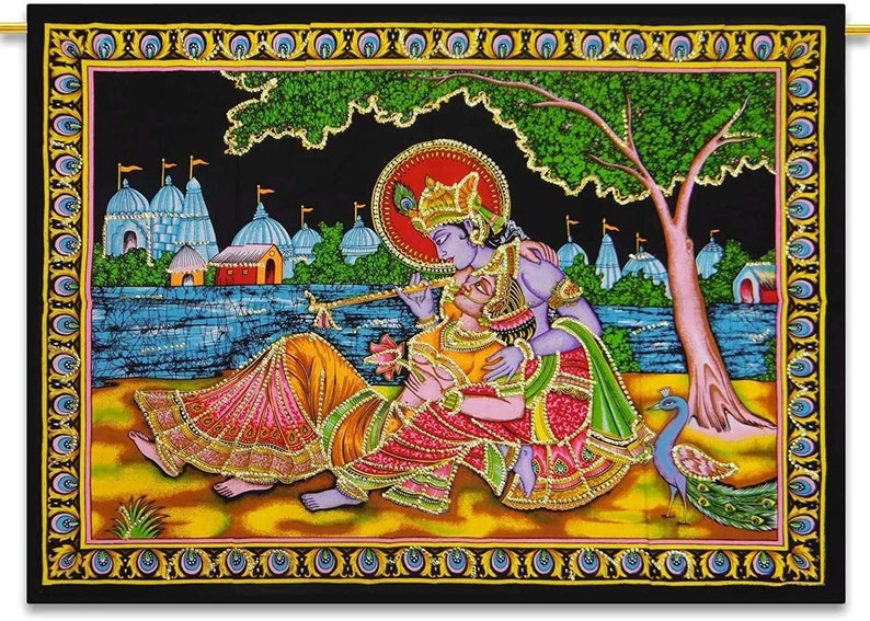 Beautiful Wall Hanging God/goddess Tapestry Hippie Decor Etsy