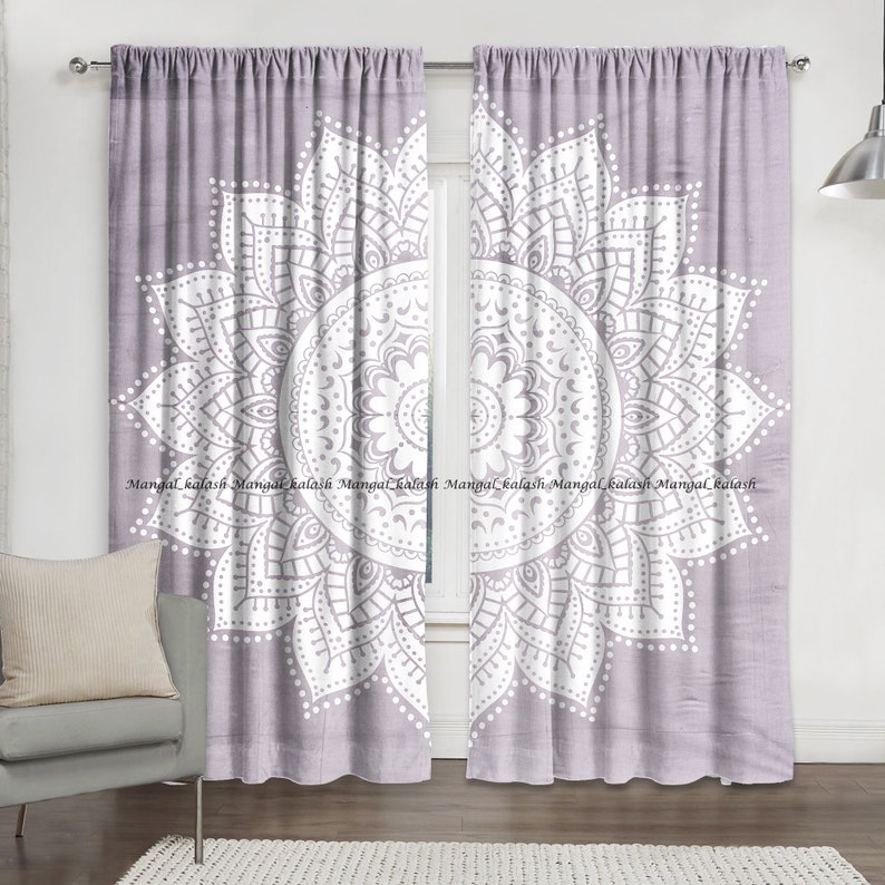 Star cotton mandala curtain window door hippie drapes hanging indian boho bohemian tapestry living room treatment home wall decor