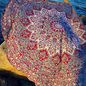 Ombre Mandala Tapestry Wall Hanging Bohemian Indian Hippie Beach Throw Decor Art 30x40 Inch Cotton
