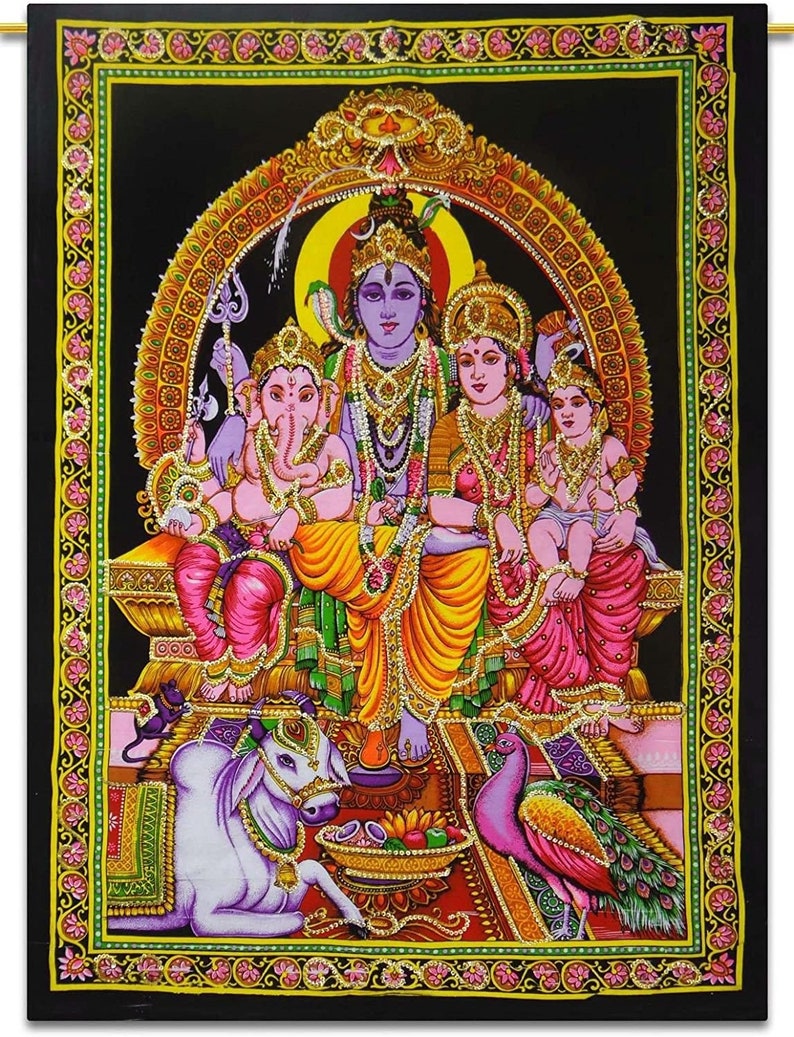 Beautiful Wall Hanging God/goddess Tapestry Hippie Decor Etsy