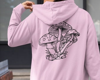 Cottagecore Mushrooms Hoodie, UNISEX Goblincore clothing, Mushroom Gifts, Naturecore Sweatshirt, Fairycore Grunge Clothes, Forestcore hoodie