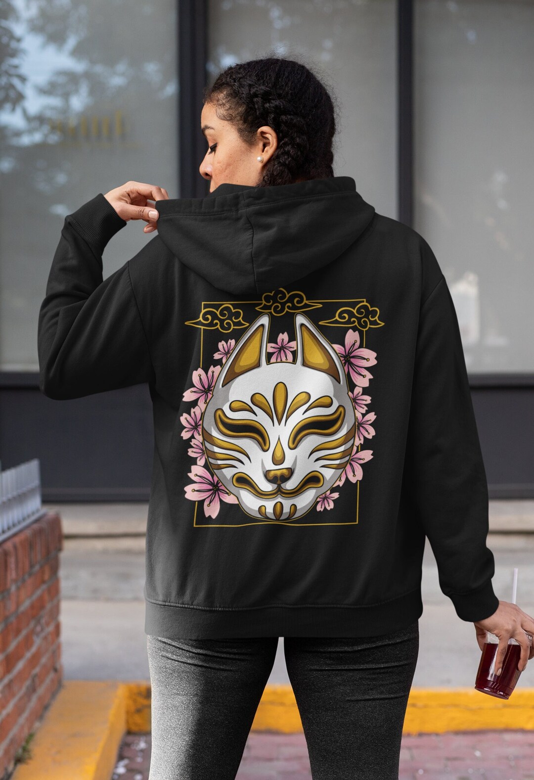 Colourful rebel love is blind hoodie on sale