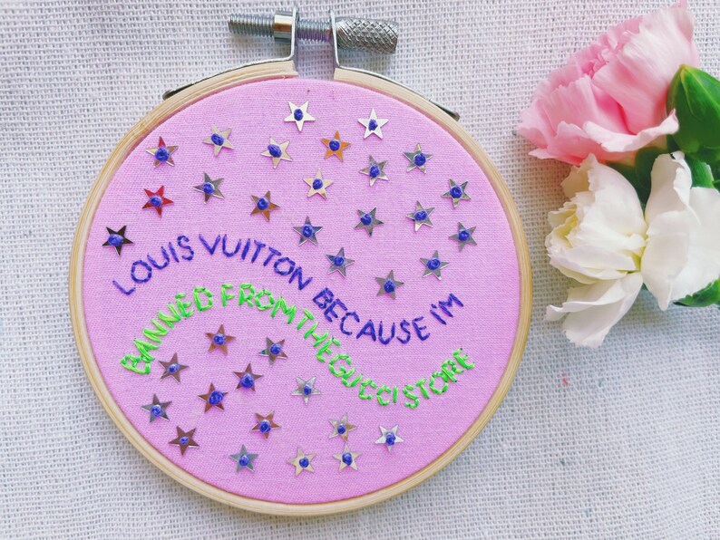 Louis Vuitton Because Im Banned From The Gucci Store Etsy
