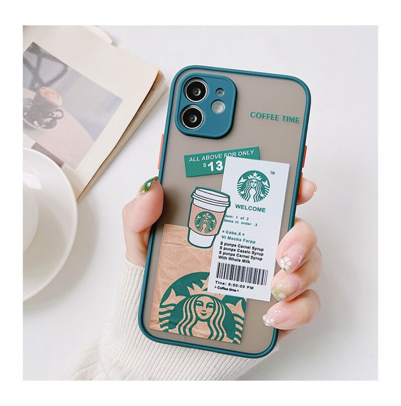 Logo Coffee Lover Funky Lovely Quirky Iphone Case Transparent Etsy