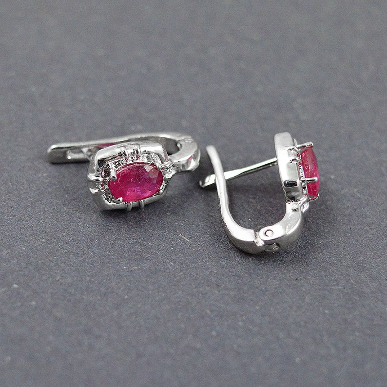 Natural Ruby Ring Earrings Pendant Set-925 Silver Set-Wedding Jewellery Set-Handmade Silver Ring-Pendant-Red Gemstone-July Birthstone