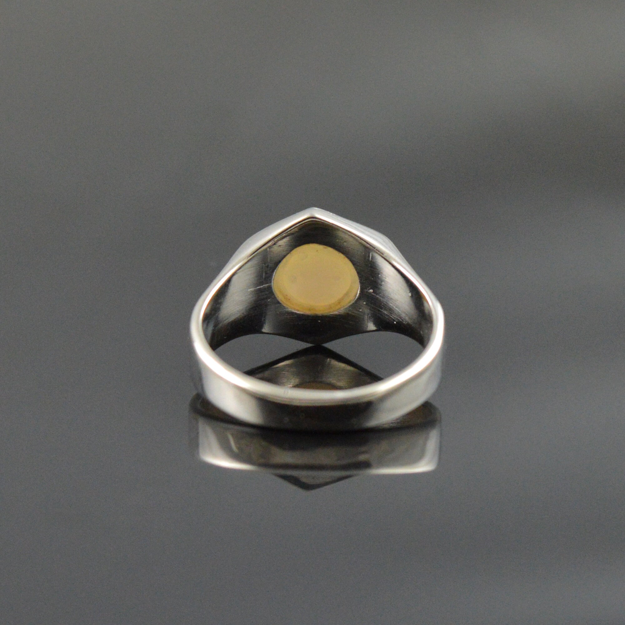 Mens Pearl Ring Handmade Silver Ring Natural Pearl Ring Etsy