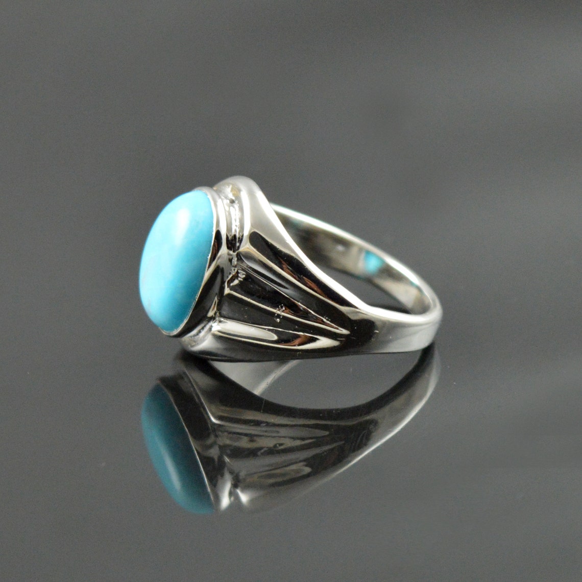 Turquoise Men's ring Handmade turquoise ring Gift for | Etsy