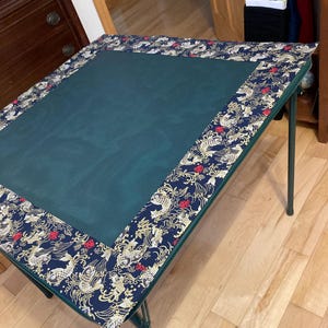 many fabrics Table Cover, Fabric Border, 33-38 inch, mesh middle, mahjongg
