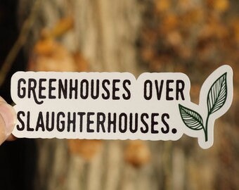 Vegan Animal Liberation Sticker, Plant-Based Sticker, Go Vegan Sticker