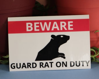 Guard Rat Sticker, Rat Sticker, Rat Parent Sticker