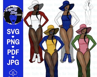 BOSSY SORORS Bundle, sorority line sisters, Delta, Sigma, Theta, Zeta, Kappa KAP, Greek, aka pink green, swimsuit, blue white gold, svg png