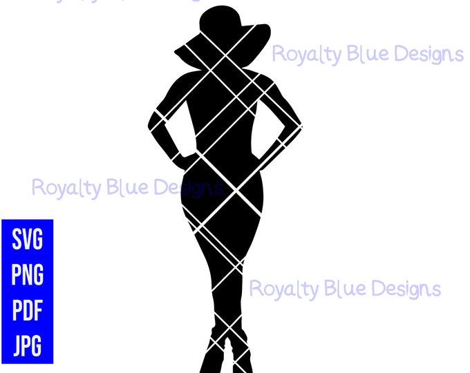 BOSSY SILHOUETTE 1, svg, png, pdf,  instant digital download